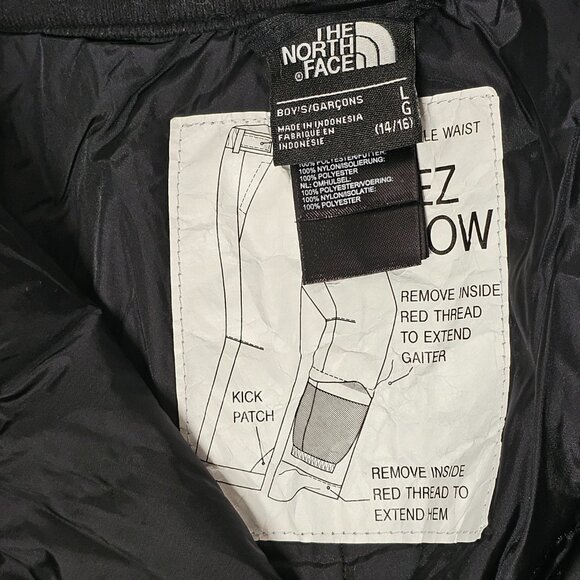 The North Face HyVent EZ Grow Boy Sky Pants Size L Black - Picture 4 of 15